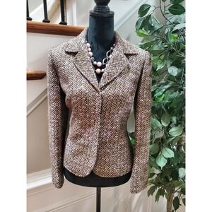 Grace Dane Lewis Women's Acrylic Long Sleeve Single Breasted Jacket Blazer 12P